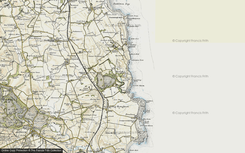 Old Map of Howick, 1901-1903 in 1901-1903