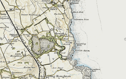 Old map of Howick in 1901-1903