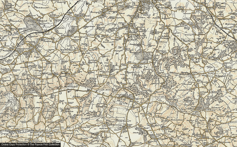 Old Map of Howleigh, 1898-1900 in 1898-1900