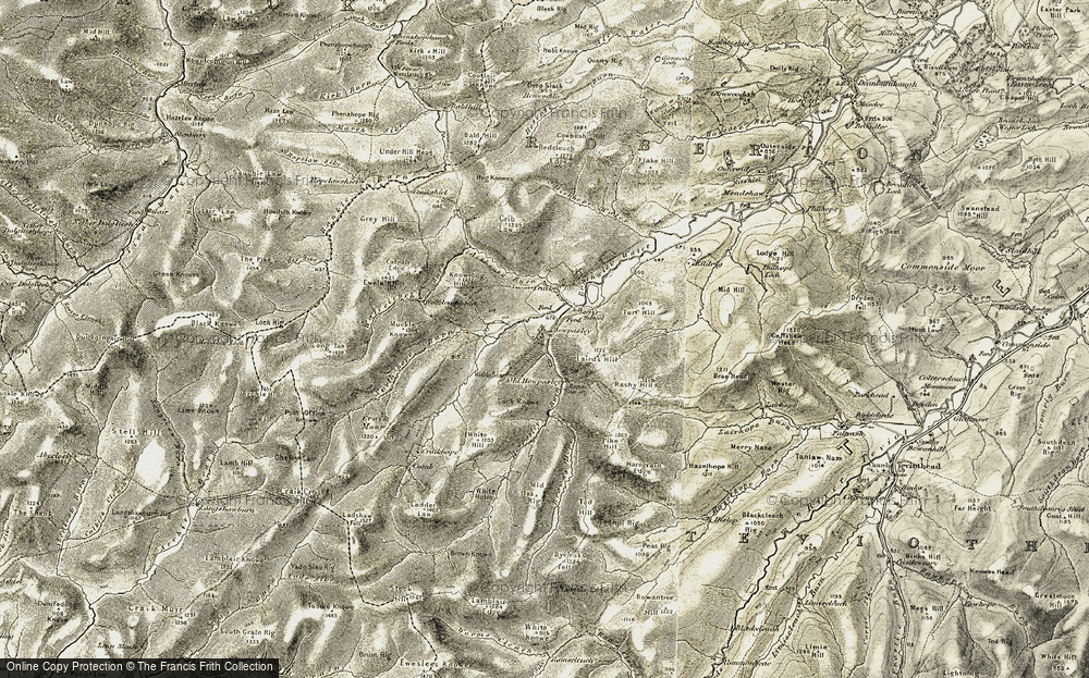Old Map of Howpasley, 1901-1904 in 1901-1904