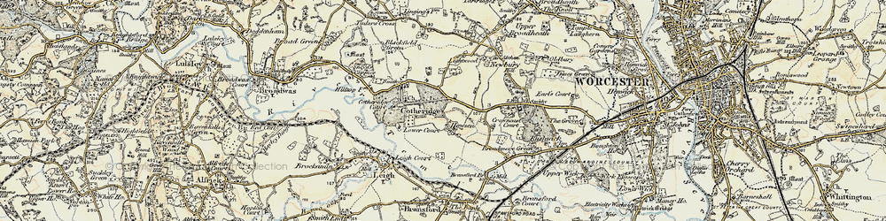 Old map of Atchen Hill in 1899-1902