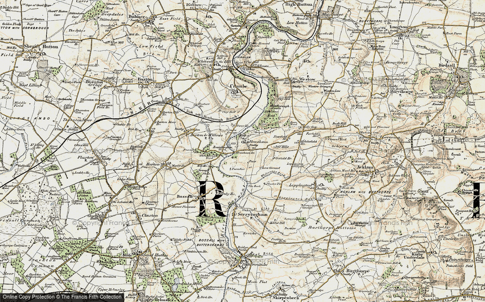 Old Map of Historic Map covering Braisthwaite Br in 1903-1904