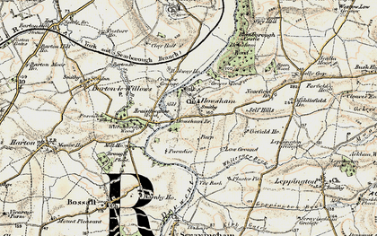 Old map of Howsham in 1903-1904