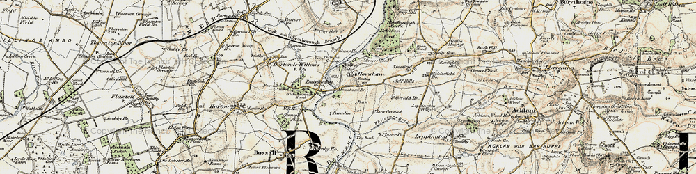 Old map of Howsham in 1903-1904