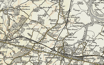 Old map of Howt Green in 1897-1898