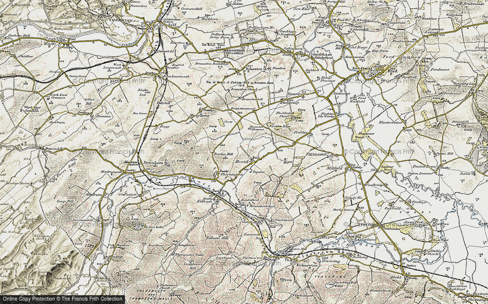 Old Map of Howtel, 1901-1903 in 1901-1903