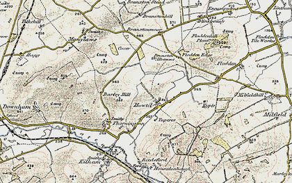 Old map of Barley Hill in 1901-1903