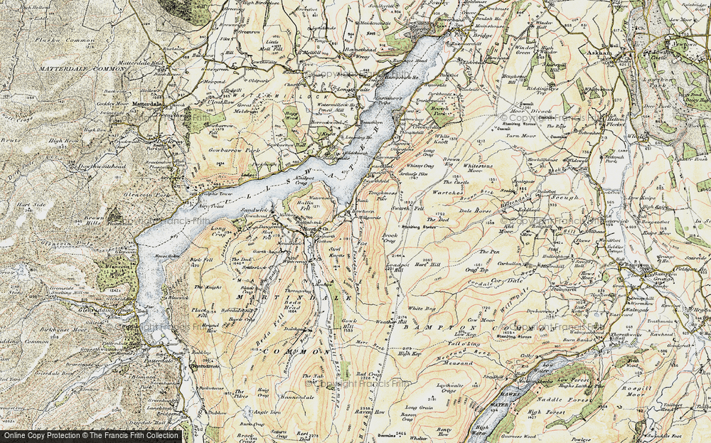 Old Map of Howtown, 1901-1904 in 1901-1904