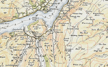 Old map of Howtown in 1901-1904