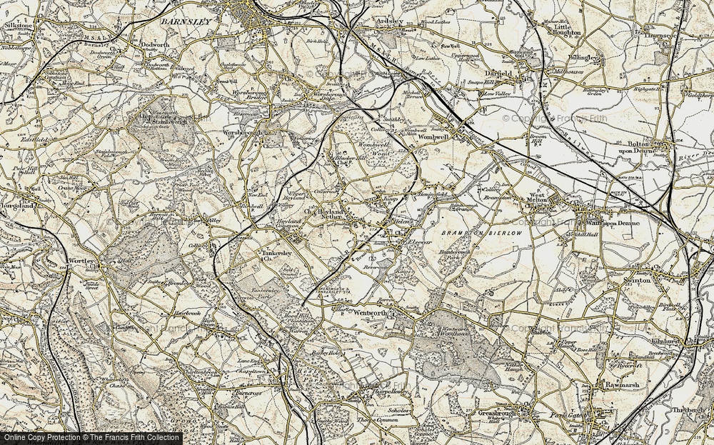 Old Map of Hoyland, 1903 in 1903