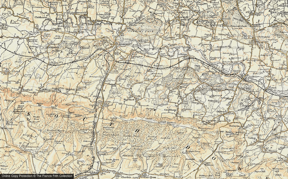 Old Map of Hoyle, 1897-1900 in 1897-1900