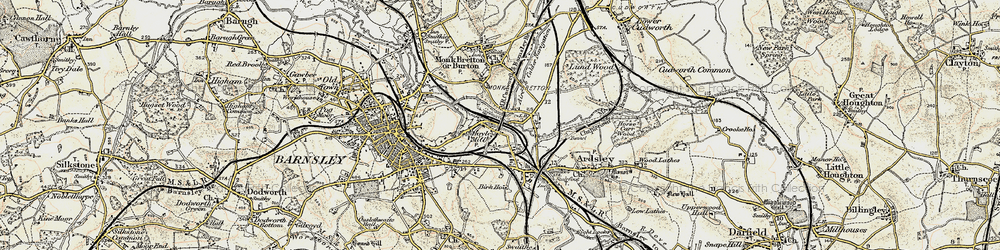 Old map of Hoyle Mill in 1903