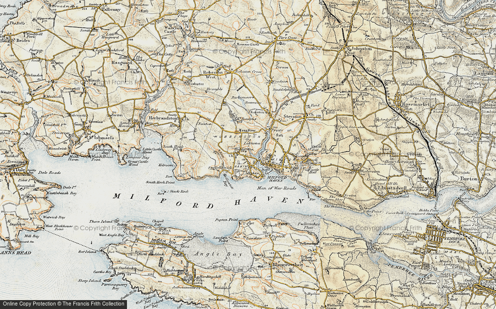 Old Map of Hubberston, 1901-1912 in 1901-1912