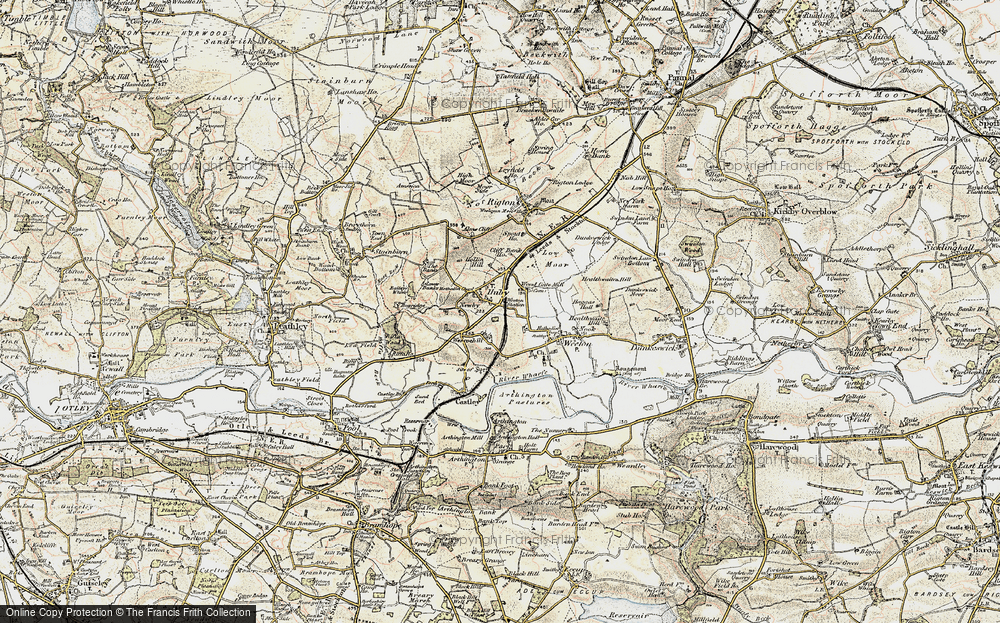 Old Map of Huby, 1903-1904 in 1903-1904