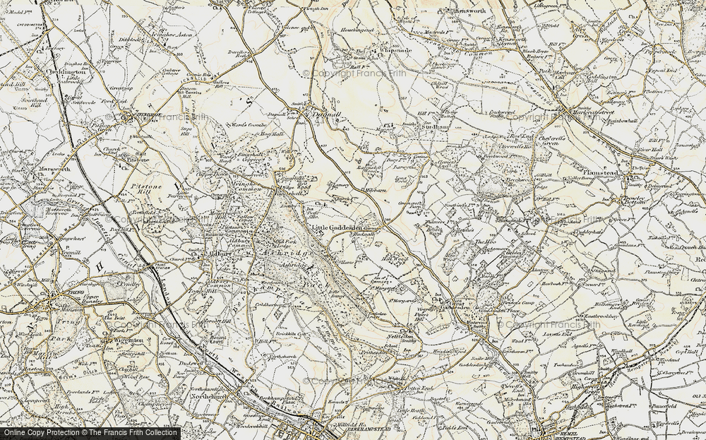 Old Map of Hudnall, 1898 in 1898