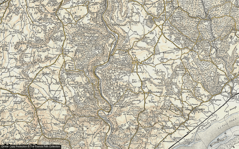 Old Map of Hudnalls, 1899-1900 in 1899-1900