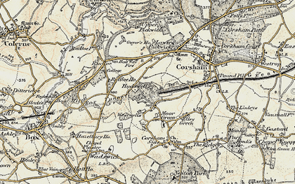 Old map of Hudswell in 1899