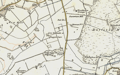 Old map of Huggin Carr in 1903