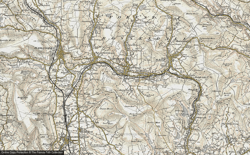 Old Map of Hugh Mill, 1903 in 1903