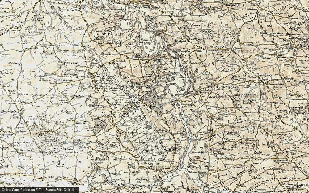 Old Map of Historic Map covering Broadmead in 1899-1900