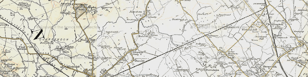 Old map of Aylesbury Ring in 1898