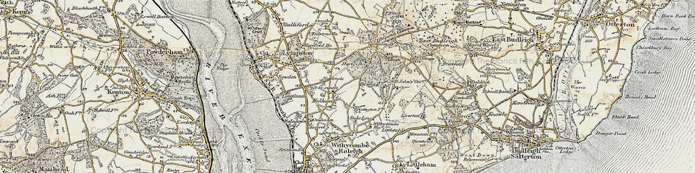 Old map of A-la-Ronde in 1899