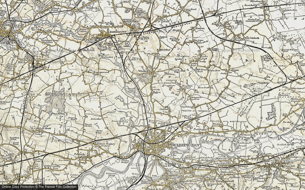 Old Map of Hulme, 1903 in 1903