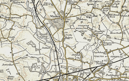 Old map of Hulme in 1903