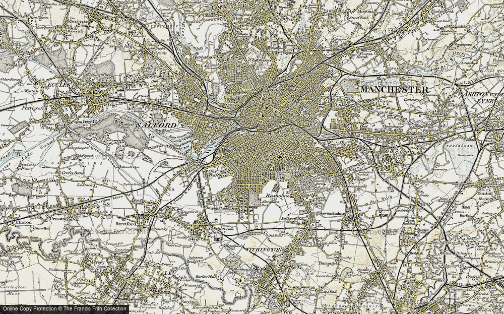 Old Map of Hulme, 1903 in 1903