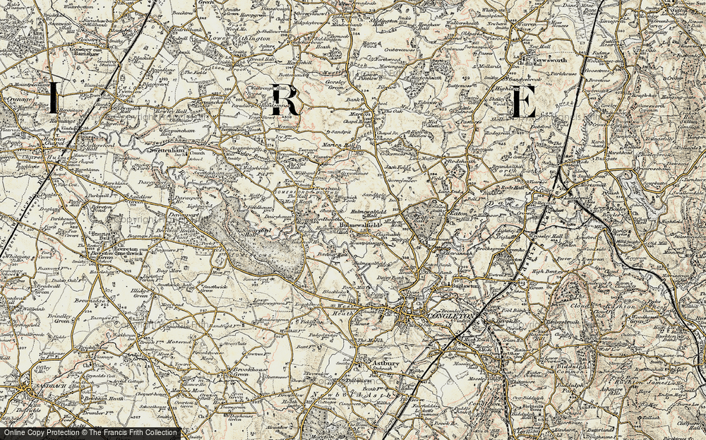 Old Map of Hulme Walfield, 1902-1903 in 1902-1903