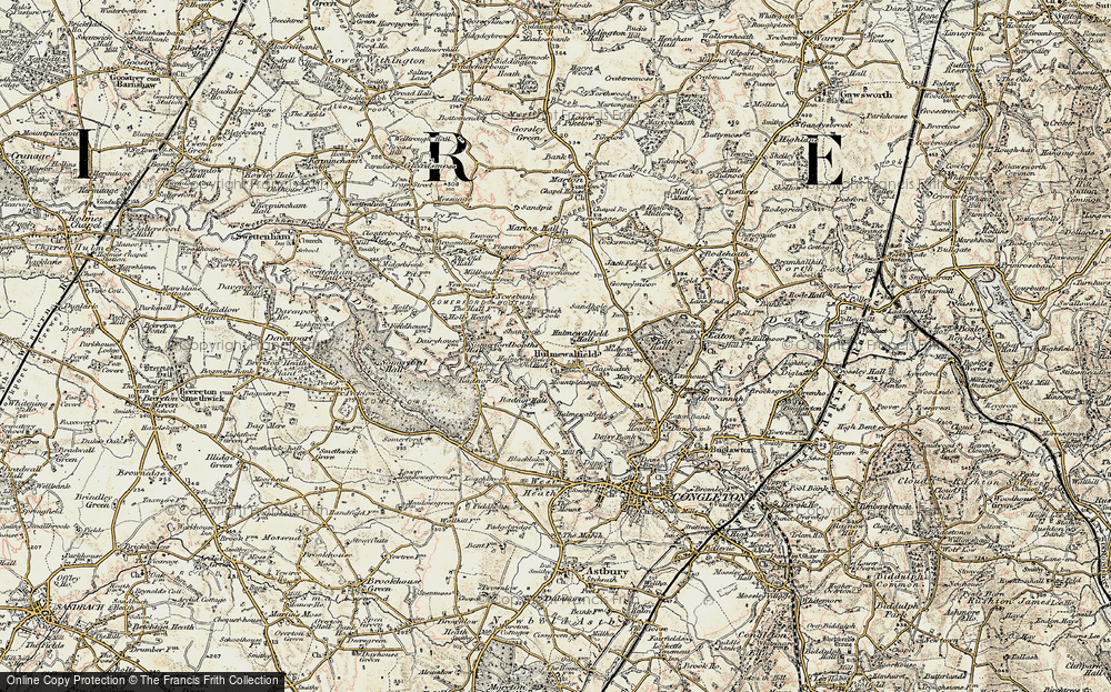 Historic Ordnance Survey Map of Hulme Walfield, 1902-1903