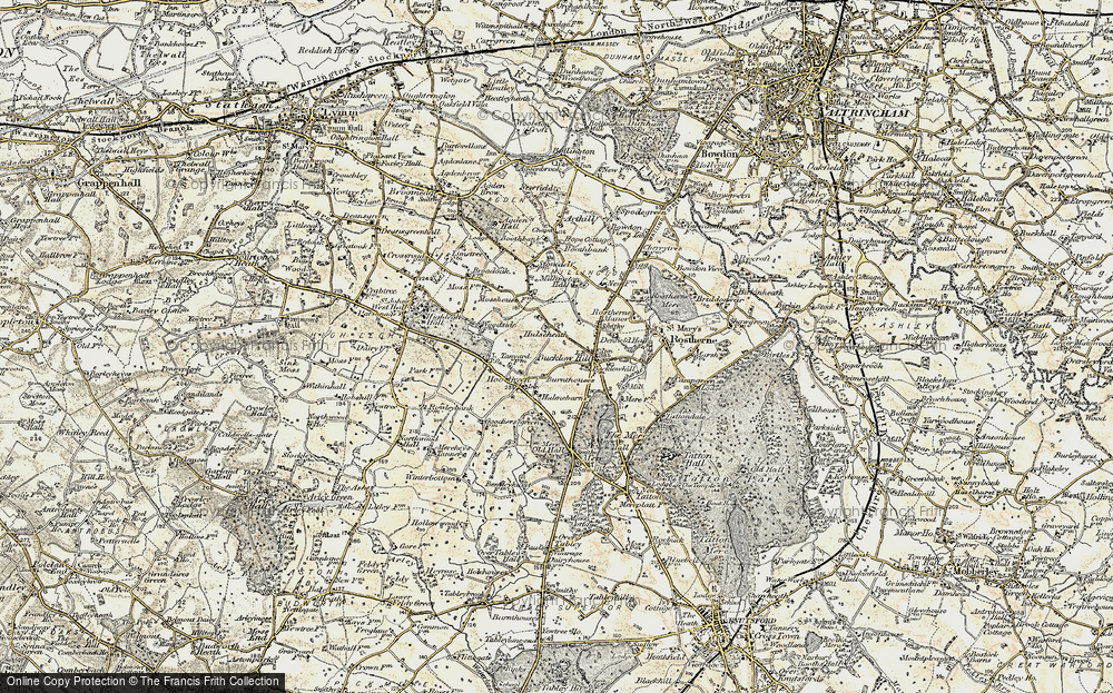 Old Map of Hulseheath, 1902-1903 in 1902-1903