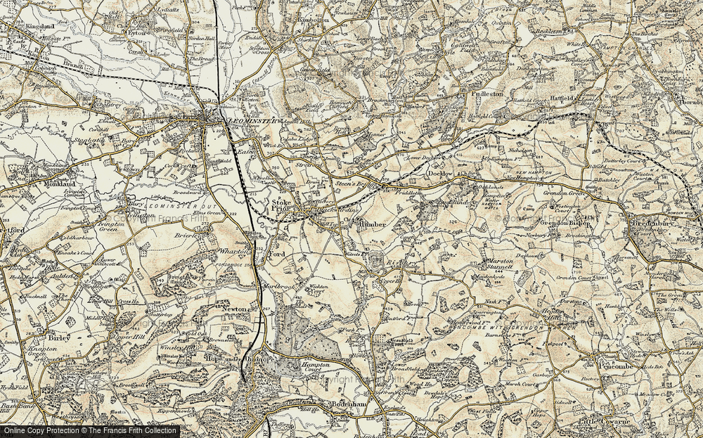 Old Map of Historic Map covering Blackwardine in 1899-1902
