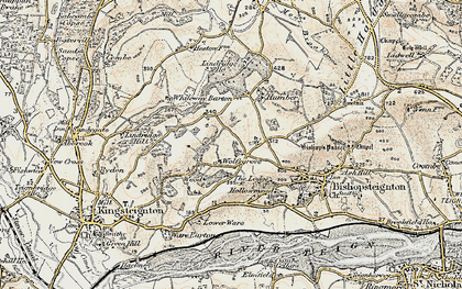 Old map of Humber in 1899