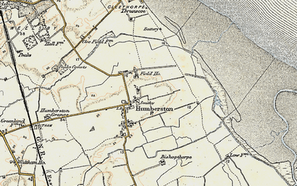 Old map of Humberston in 1903-1908