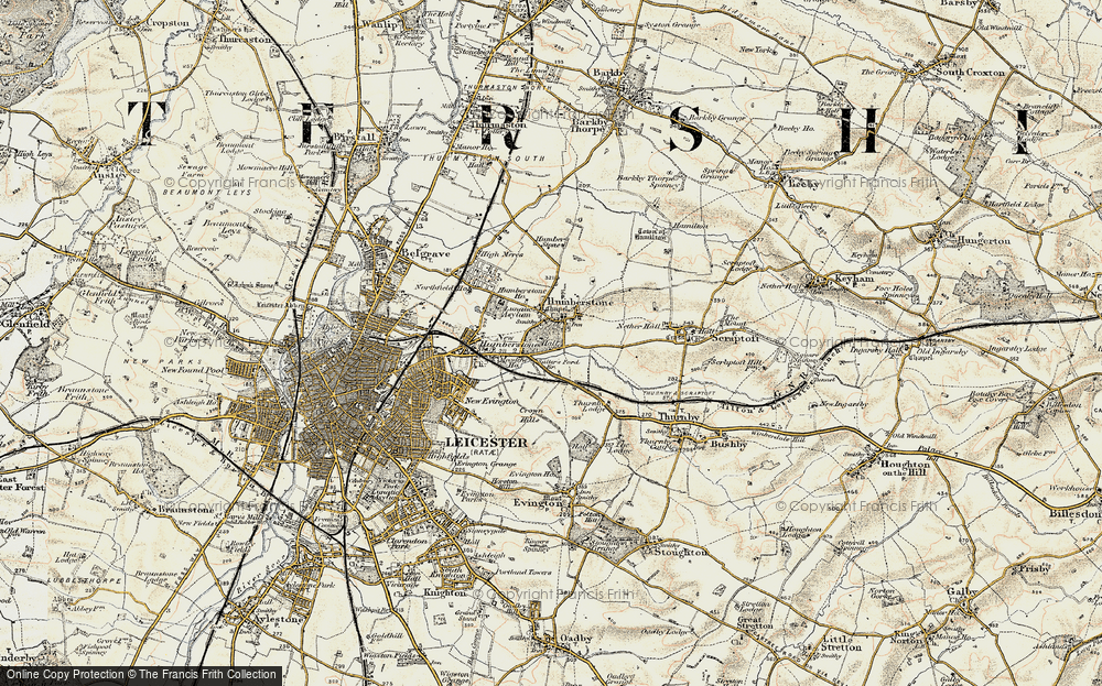 Old Map of Humberstone, 1901-1903 in 1901-1903