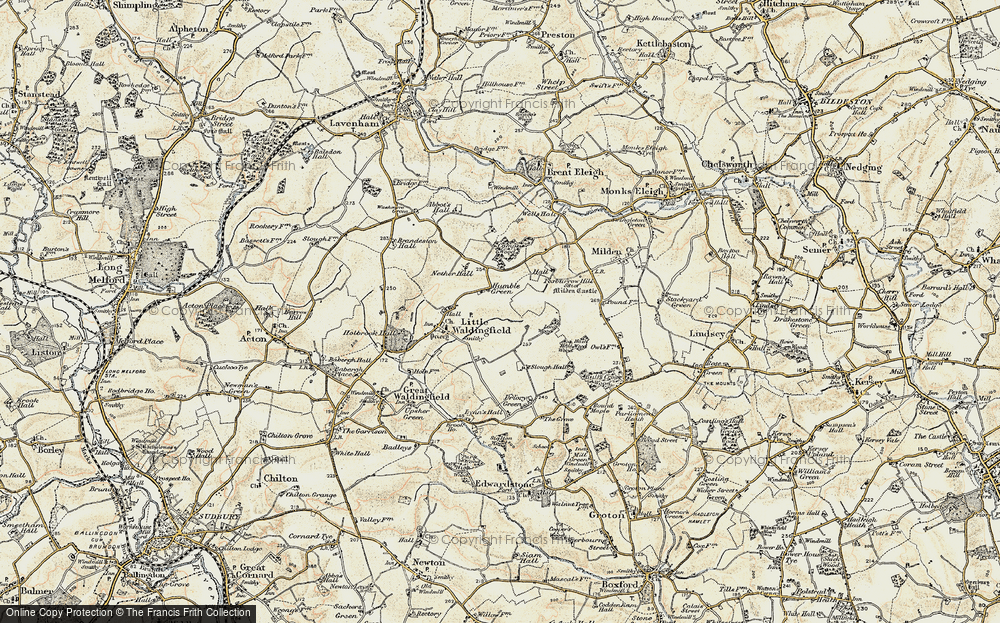 Old Map of Humble Green, 1898-1901 in 1898-1901