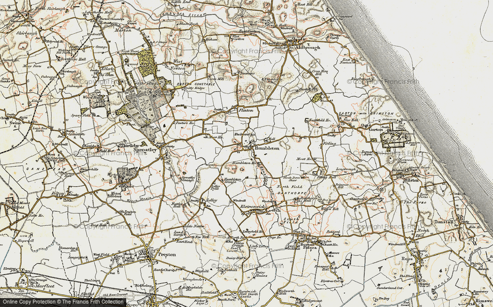 Old Map of Humbleton, 1903-1908 in 1903-1908