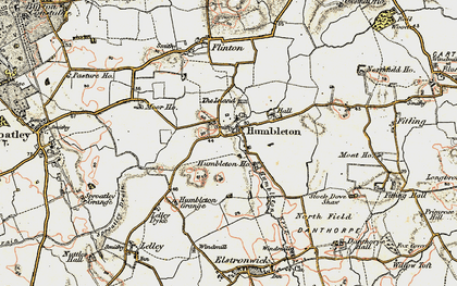 Old map of Humbleton in 1903-1908