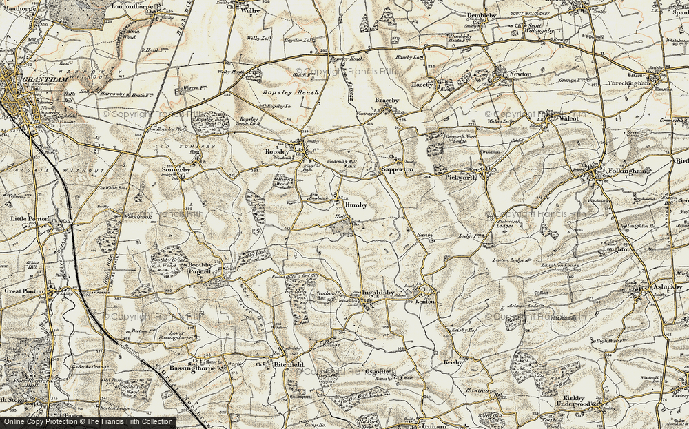 Old Map of Humby, 1902-1903 in 1902-1903