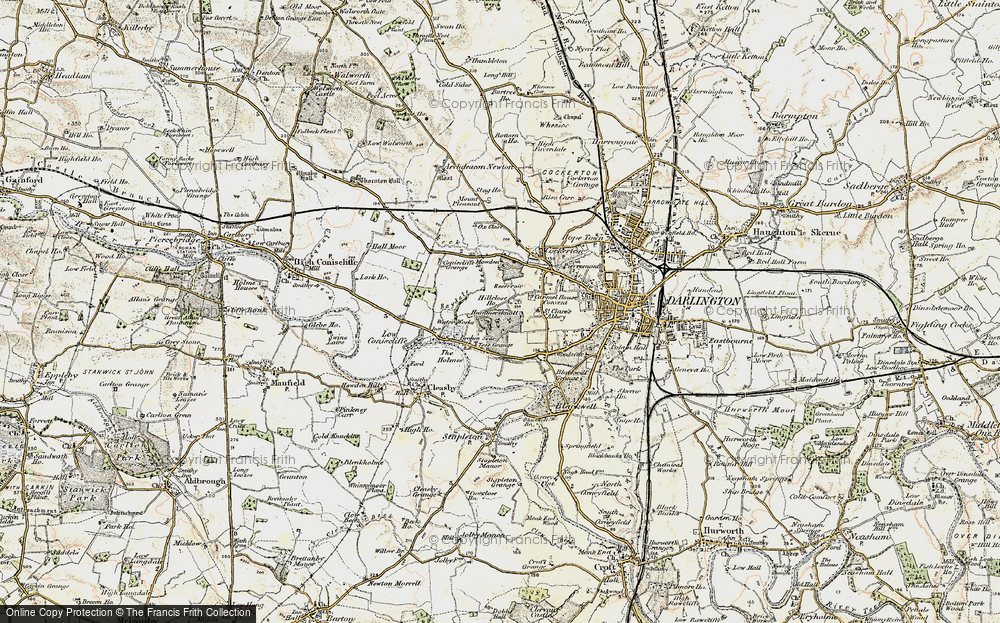 Old Map of Hummersknott, 1903-1904 in 1903-1904