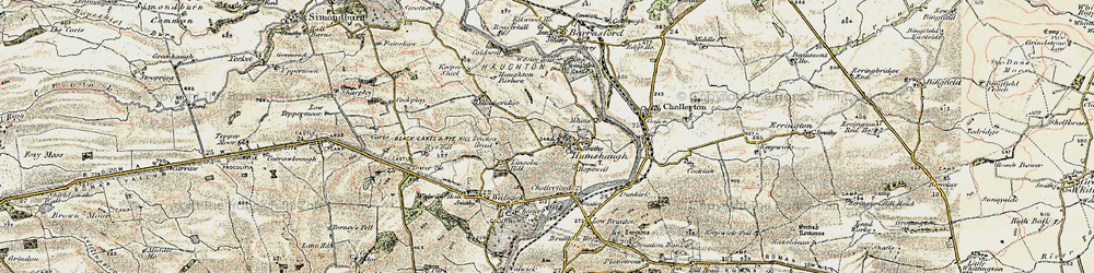 Old map of Leazes Head in 1901-1903