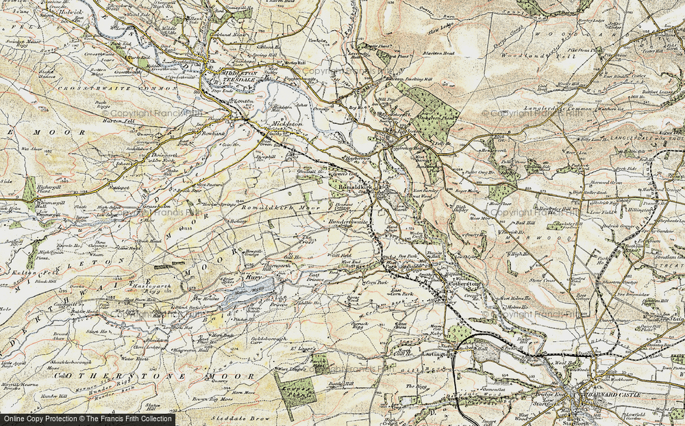 Old Map of Hunderthwaite, 1903-1904 in 1903-1904