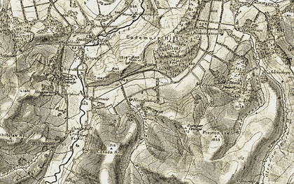 Old map of Hundleshope in 1903-1904