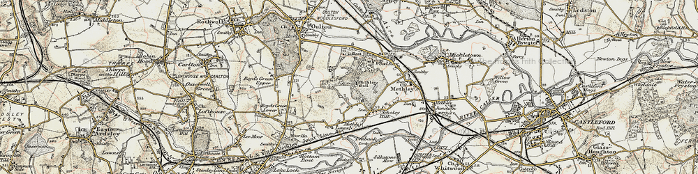 Old map of Hungate in 1903