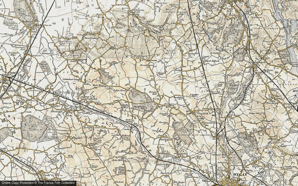 Old Map of Hunger Hill, 1903 in 1903