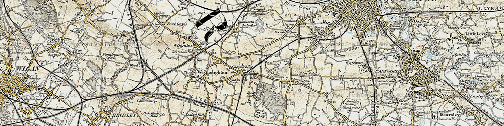 Old map of Hunger Hill in 1903