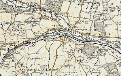 Old map of Hungerford in 1897-1900