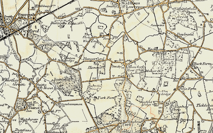 Old map of Billingbear Park in 1897-1909
