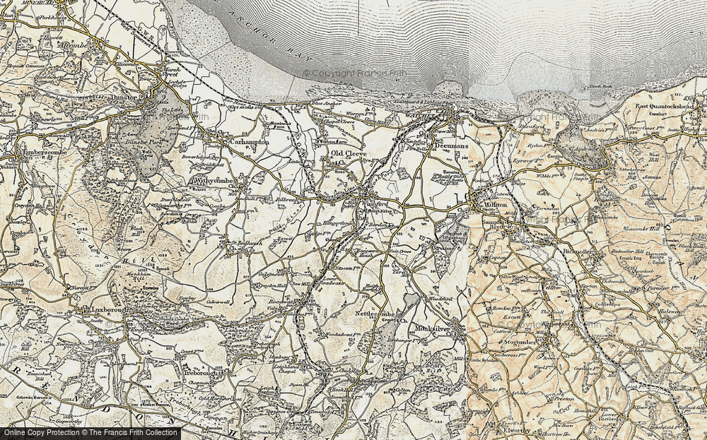 Old Map of Historic Map covering Bardon in 1898-1900